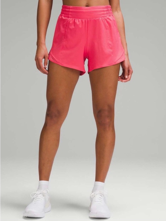 lululemon athletica Pants - Lululemon Hotty Hot High-Rise Lined Short 4” Glaze Pink Size 2